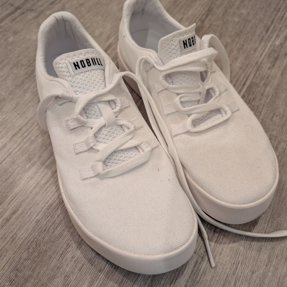 NOBULL White Canvas Sneakers